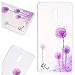Produktbild SMART LEGEND Nokia 6 Weiche Silikon Hülle TPU Bumper Transparent Handyhülle mit Lila Pusteblume Muster Durchsichtig Schutzhülle Backcover Crystal Kirstall Clear Etui Ultra Slim Design Glatt Weich Handytasche Soft Case Silicon Protective Cover Flexible Dünne zurück Schale