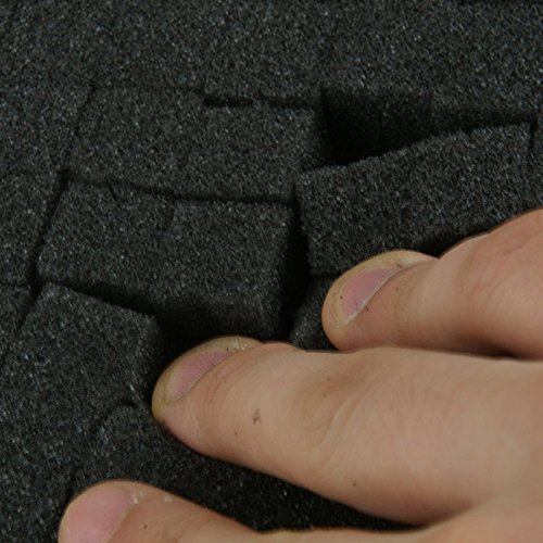 Schaumstoff-Block, würfelförmige Einschnitte, 440 x 310 x 90 mm, Einsatz für EN-AC-FC-A501, für Flugreisen - 2