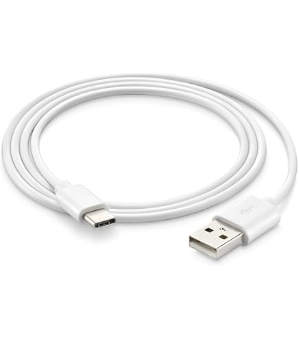 EMOS Cavo USB-C A USB-A 2.0 1 Metro Bianco: Ricarica Rapida 2,4A E Trasferimento Dati 480Mbps