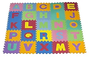IRIS Kids Multicolored Alphabet Puzzle Play Mat - Soft and Safe EVA Foam - Excellent for Day Cares, Play Rooms, Baby Rooms, and playgrounds (182 SQ Feet)