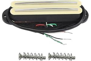 FLEOR Dual Hot Rail Humbucker pojedyncza cewka gitara Humbucker Pickup wysoka moc 12~13K kremowy pasuje Fender Strat Squier gitara elektryczna