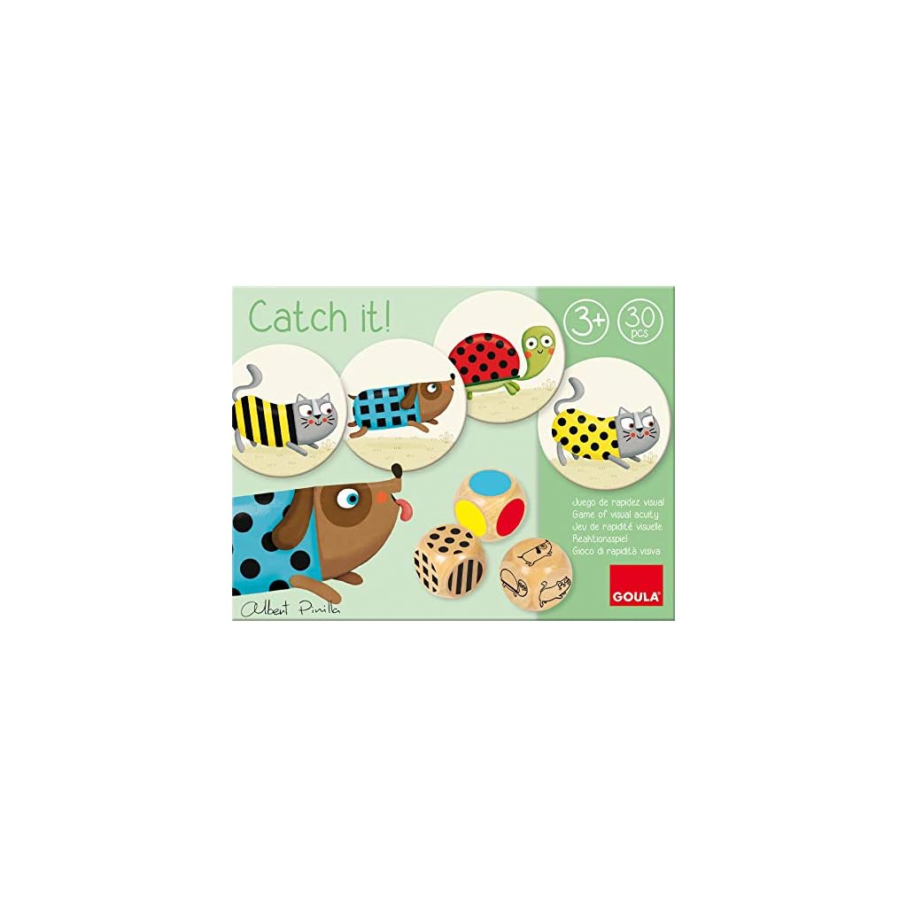 Goula Catch It Butterfly - Gioco Da Tavolo Per Bambini 3+, Osservazione E Velocità, Con Dadi In Legno E Farfalle