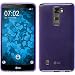 Produktbild PhoneNatic Case für LG Stylus 2 Hülle Silikon lila transparent + 2 Schutzfolien
