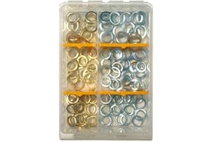 SBS fitsche oreilles Set Assortiment-Contenu 120Pièces-Diamètre 10mm, 11mm, 12mm, dans le pratique boîte d'assortiment
