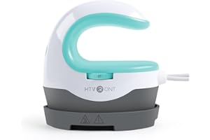 HTVRONT Mini Heat Press Machine - for DIY Heat Transfer Machine with Insulated Safety Base, Portable Heat Press for Iron On Vinyl, Tshirts, Crafts, Hat, Cap, Pillow (Mint Green)