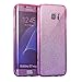 Price comparison product image Amaze!uk Samsung Galaxy J5 2015 - J500 Case Cover, Pink / Purple Glitter Ultra Slim TPU Silicone Gel 360-degree Protective Shockproof Case Cover Front and Back (Samsung Galaxy J5 2015 - J500)