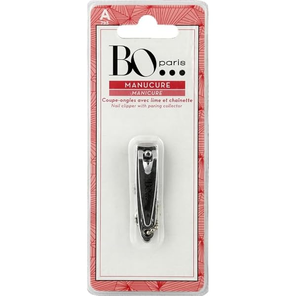 BO PARIS Nagelknipser Mit Feile & Kette – Praktisches Beauty-Set Für Unterwegs (farblos)