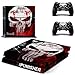 Produktbild Playstation 4 + 2 Controller Aufkleber Schutzfolie Set - The Punisher /PS4
