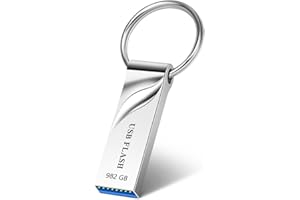 Ruoray USB Stick USB USB Sticks Metall Speicherstick USB-Stick mit Schlüsselanhänger Wasserdicht USB Flash-Laufwerk Datenspeicher Memory Sticks für Tablet, Computer,Silber