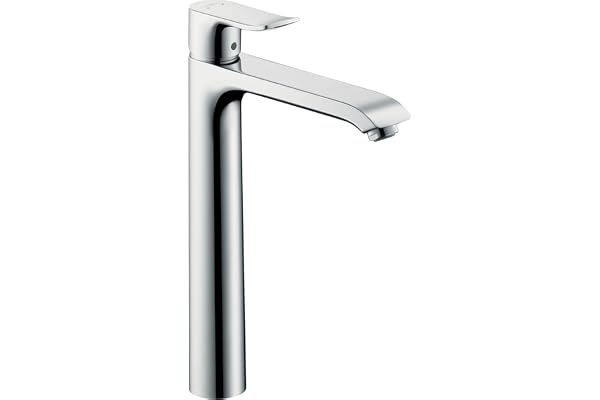 hansgrohe Metris Mitigeur de lavabo 260 surélevé pour vasque libre sans tirette ni vidage, chromé, 31184000