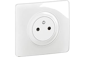 LEGRAND - Prise Electrique Murale avec Terre Céliane Surface Confort - Prise Affleurante avec Socle Rétractable - Blanc - A compléter avec une plaque