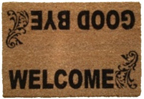 Preisvergleich Produktbild ORYX 5291000 Glasfaser Fußmatte Welcome Kokosfaser, Braun