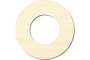 BÜTIC GMBH Rondelles de bois en contreplaqué - Diamètre extérieur : 35 cm - Diamètre intérieur : 1 cm - Diamètre intérieur : 1 cm