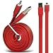 Produktbild Fone-Case (Red) Vodafone Smart Platinum 7 USB-Daten-Synchronisierungs-Gebühren-Computerkabel für dein Handy