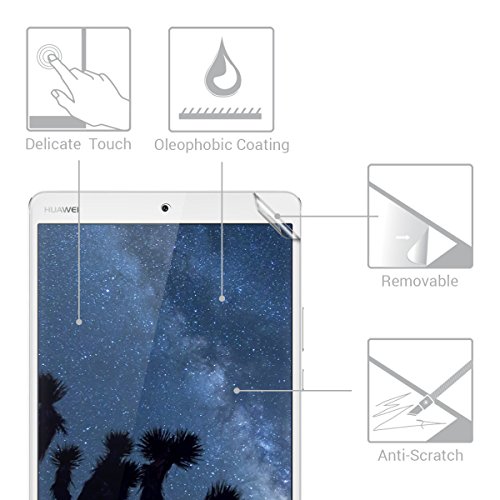2x kwmobile Folie für Huawei MediaPad M3 8.4 – klare Tablet Displayschutzfolie Crystal Clear Displayschutz kristallklar Displayfolie Schutzfolie - 2