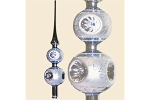 Lauschaer Glaskunst-Christbaumspitzen Christbaumspitze Esprit-Duo (Blau)