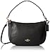 Produktbild Coach Schultertasche Leder Damen Tasche Umhängetasche Bag Schwarz
