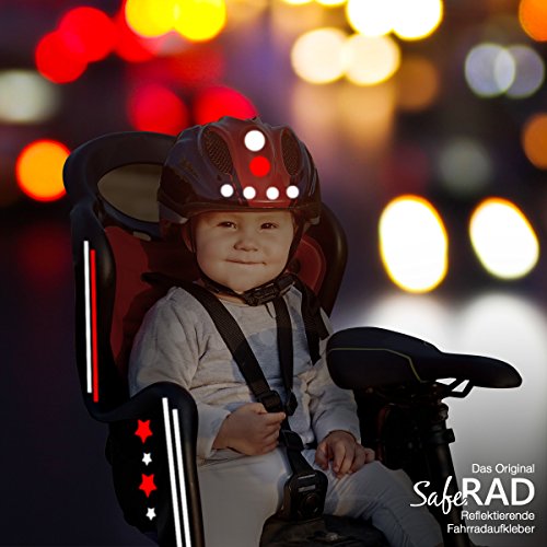 Motoking Reflektierende Fahrradaufkleber „SafeRAD“ für Sicherheit im Straßenverkehr – BLAU - 4