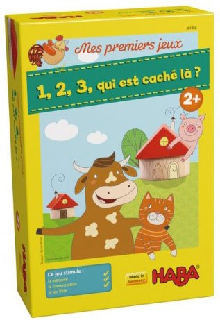 couverture de : 1, 2, 3, qui est cach&eacute; l&agrave; ?