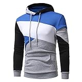  Hombres Sudadera con Capucha Casual Tops Deporte Blusa Manga Larga De Patchwork Blanca Beisbol Divertidas Camuflaje Calavera Camisas Otoño riou