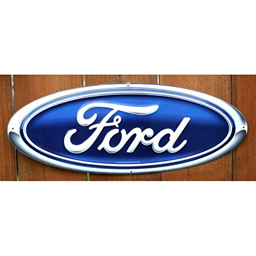 hotrodspirit - Plaque Ford Logo Oval Deco Garage loft Diner USA tole Metal