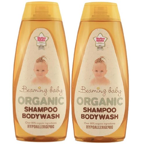 Beaming Baby Organic Shampoo and Bodywash - 2 x 250ml bottles