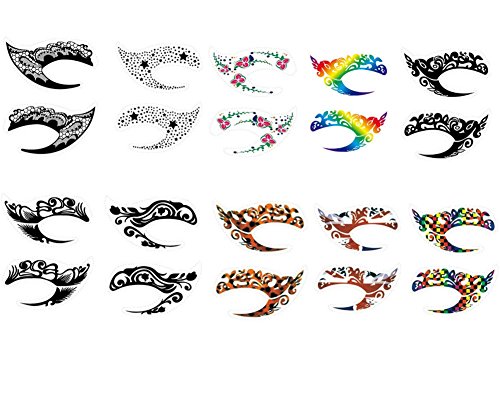 10 Paare Augen Make-up Tattoo, Lidschatten Aufkleber, Lidschatten Aufkleber, CIDBEST® Temporäre Auge Tattoos, Modisch Spaß Temporäre Make-up Augen-Tätowierung, Transfer Lidschatten und Eyeliner Aufkleber - 3