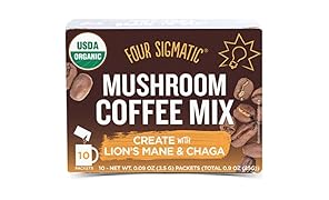 Four Sigmatic - Preparato del caff&egrave; del fungo con il Mane & Chaga del leone - 10Pacchetto (i)