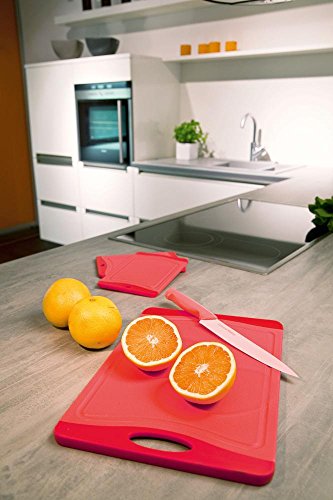 culinario Schneidebrett Himbeer ca. 29 x 20 cm, mit Saftrinne, beidseitig verwendbar - 3