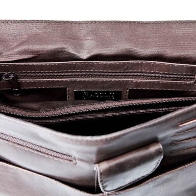 BACCINI Messenger bag ROBERTO – Umhängetasche groß fit für 14″, iPad mit Extra-Abtrennung- Laptoptasche – echt Leder - 5