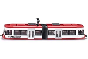 siku 1895, Tram, 1:87, Métal/Plastique, Rouge/Blanc, Compatible avec les autres jouets SIKU