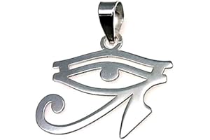 Inmaculada Romero IR Colgante plata ley 925m amuleto talismán 23mm. unisex ojo que todo lo ve horus calado