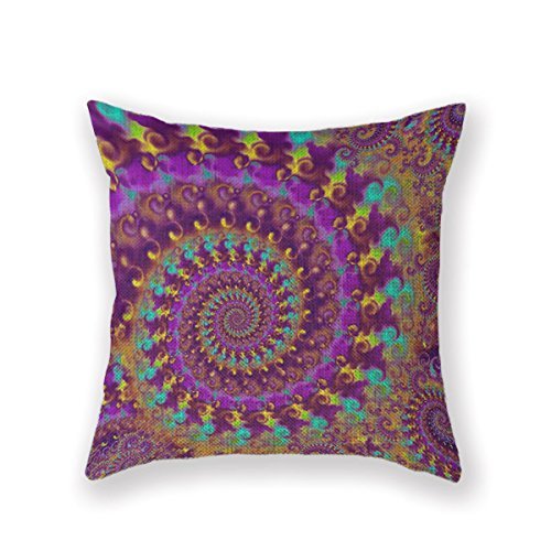 Customized Standard Pillowcase Psychedelic Hippy Gift Shop Hippy Throw Pillow 18 X 18 Square Pillowcase Throw Pillow Cover Cushion