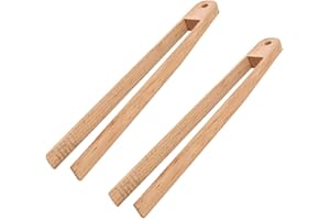 KTNYL 2 Piezas Pinzas De Bambú, Antideslizantes Pinza De Bambú, Pinzas Tostadas Para La Cocina, Juego De Té De Cocina, Para Cocinar, Tostadas, Pan, Encurtidos, Té, Servir Comida