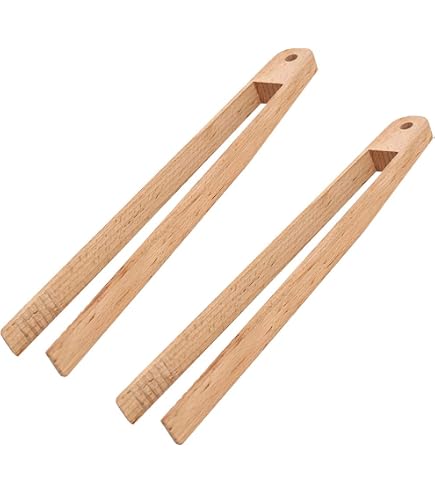 Baderke 2 Pz Oliva Legno Pinze Da Cucina Per La Italia