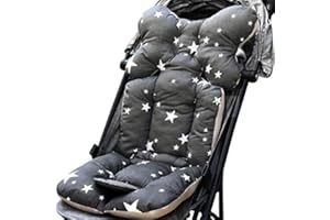ChicSoleil Kinderwagen Sitzauflage Dicke Weiche Sitzkissen Baumwolle Matten Kissen Sitzeinlage Sitz Pad für Kinderwagen Babywagen Buggy, 35x78cm