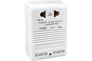 LANTRO JS 70W konwerter napięcia 110V/120V na 220V/240V konwerter napięcia dwukierunkowy adapter podróżny