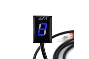 S2R Ganganzeige für Kawasaki ER6N Z1000SX Ninja400 Z1000 Z800 Z750 Versys 650 Z650 W800 Ninja 300 Motorrad Geschwindigkeitsanzeige Meter (blau)