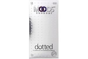 Moods Dotted Condoms, 12 Pieces, Medium