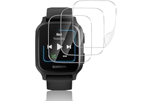 Mayfun [3 Stück Displayschutzfolie Kompatibel mit Garmin Venu Sq Music/Garmin Venu Sq Schutzfolie Folie, Blasenfrei HD Displayschutz Film, Anti-Kratzen 3D Vollständige Abdeckung TPU Weich Schutz