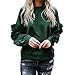 Produktbild OSYARD Pullover, Herbst Frauen Casual Herbst Rundhals Langarm Patchwork Solide Pullover Tops Bluse Kapuzenpullis Outerwear Sweatshirt Lose Winter Oberbekleidung Outdoorjacke