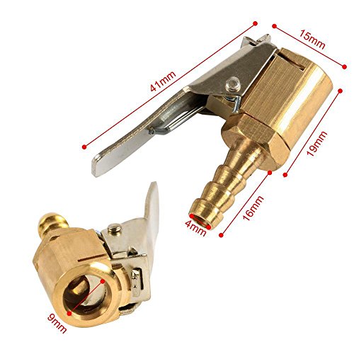 Yahee 2 Stück Reifen-Hebelstecker Reifenfüller Ventilstecker Ventilaufsatz Druckluft für Auto, 6mm - 2