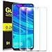 Price comparison product image KuGi for Huawei P smart 2019 Screen Protector, HD clear Easy & Bubble Free Installation Tempered Glass Screen Protector Designed for Huawei P smart 2019 smartphone. Clear[2 PACK]
