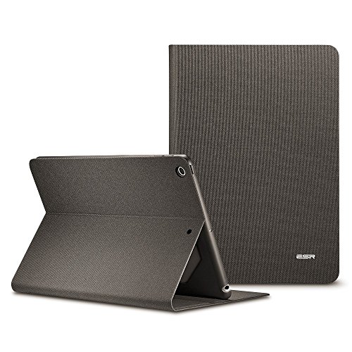 Neues iPad 2017 iPad 9.7 Zoll Hülle, ESR® Städtisch Serie Cover Auto aufwachen / Schlaf Funktion Smart Case und Einstellbarem Blickwinkel Funktion Schutzhülle für Neue iPad 9.7 2017 (Braun Grau)