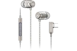 Soundmagic E11D - Słuchawki douszne USB-C z wbudowanym przetwornikiem cyfrowo-analogowym i mikrofonem do urządzeń Apple i Android - kolor brązowy