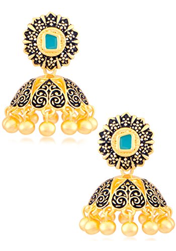 Sukkhi Jhumki Earrings for Women (Golden) (E71848GLDPD092017)