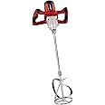 Einhell 4258550 Paint and Mortar Mixer (1400 W, 0-780 1/min, M14 Stirring Tool Mount, Speed Electronics, alu Gearbox, Include 133 mm Diameter Mortar Stirring Tool), Red ,21.0 cm*32.5 cm*32.5 cm