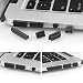Produktbild 12Pcs/Set Silicone Anti-dust Plugs für MacBook Pro with Retina 13"/15", Air 11"/13" Ports - schwarz