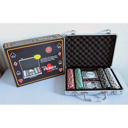 Speelgoed Bontempi xrcmx200 - Poker Set in Alluminio Box, 200 Pezzi