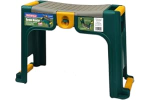 Faithfull FAIKNEELER Garten-Kniehocker mit Stauraum, Grün, 375 x 220 x 580 mm
